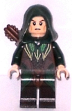 LEGO lor078 Mirkwood Elf Archer - Dark Green Outfit, Dual Sided Head